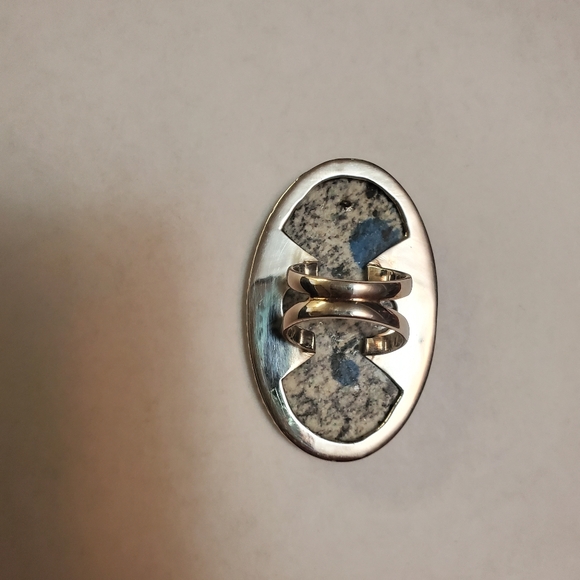 K2 jasper sterling silver ring - Picture 3 of 4